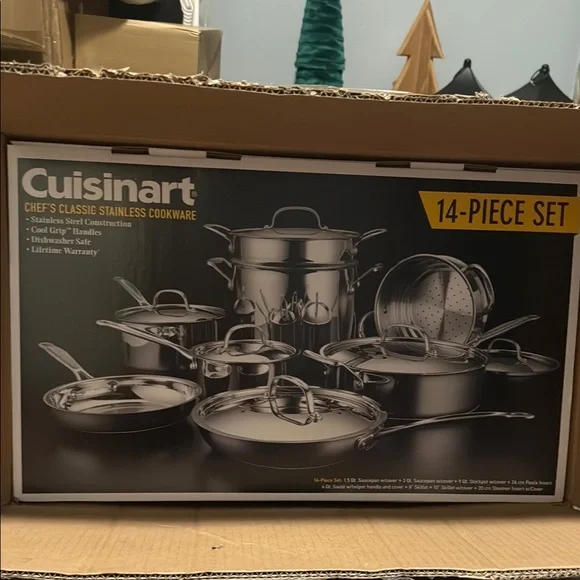 Cuisinart Stainless Steel Cookware Set - 14-Piece - Picture 1 of 1